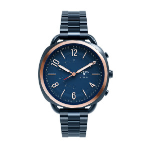 Correa de reloj Fossil FTW1203 Acero inoxidable Azul 22mm
